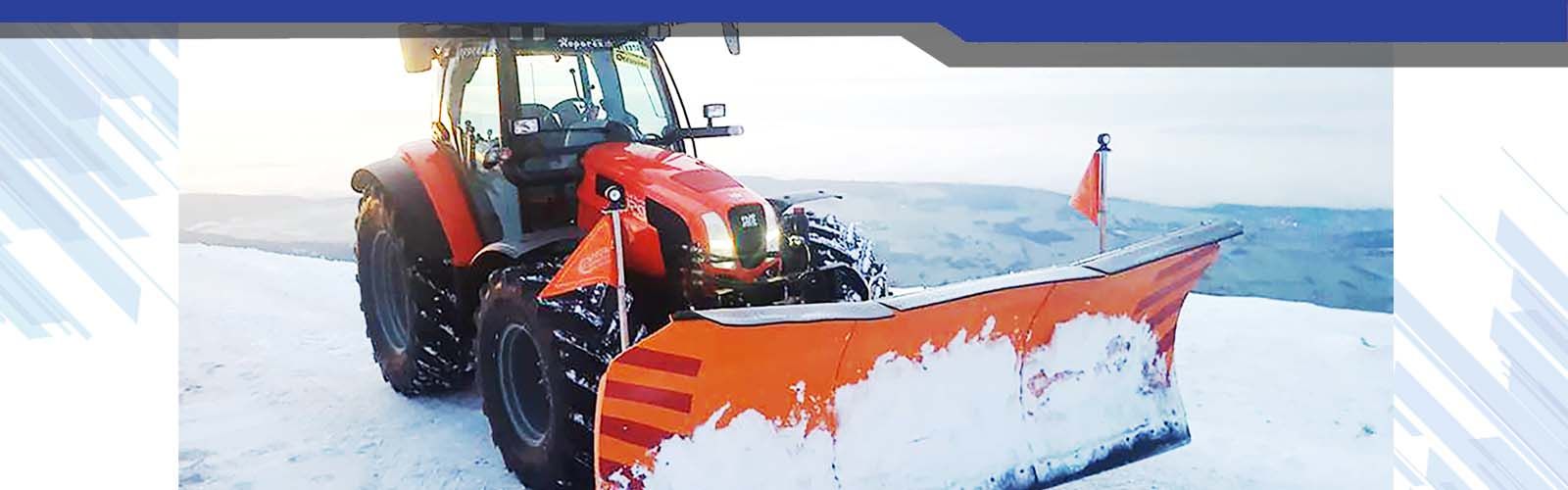 Snow service machines for winter roads snow ploughs