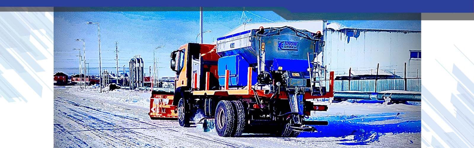 Snow service machines for winter roads and salt spreaders 03