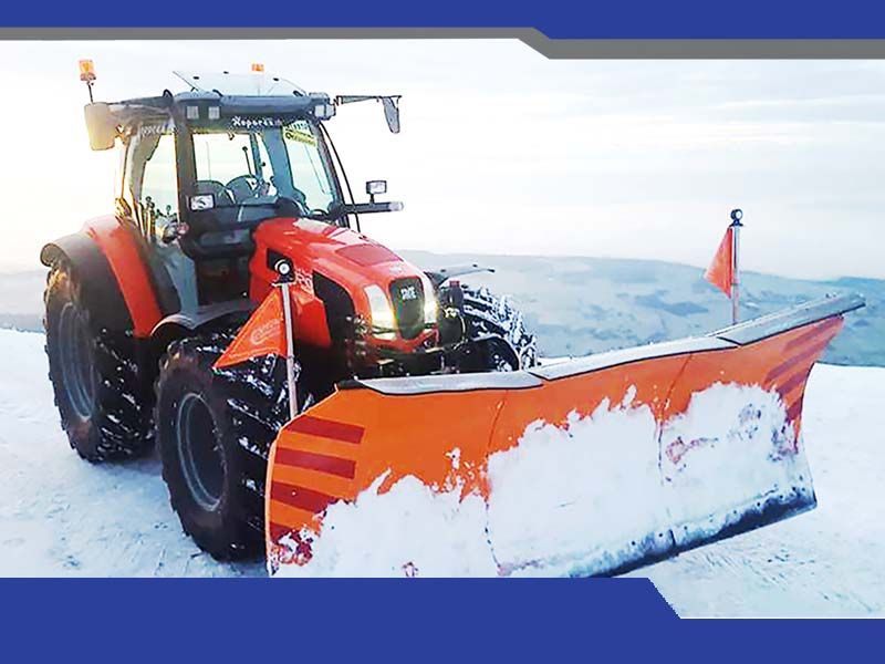 Snow service road machinery snow ploughs