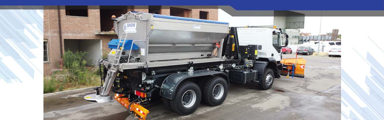Snow service machines for winter roads and salt spreaders 02
