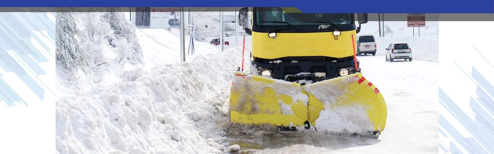 Snow service machines for ploughshare winter roads 03
