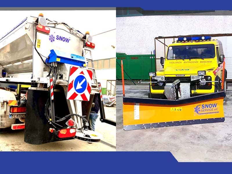 Snow service macchine per la viabilità spargisale e lame sgombraneve