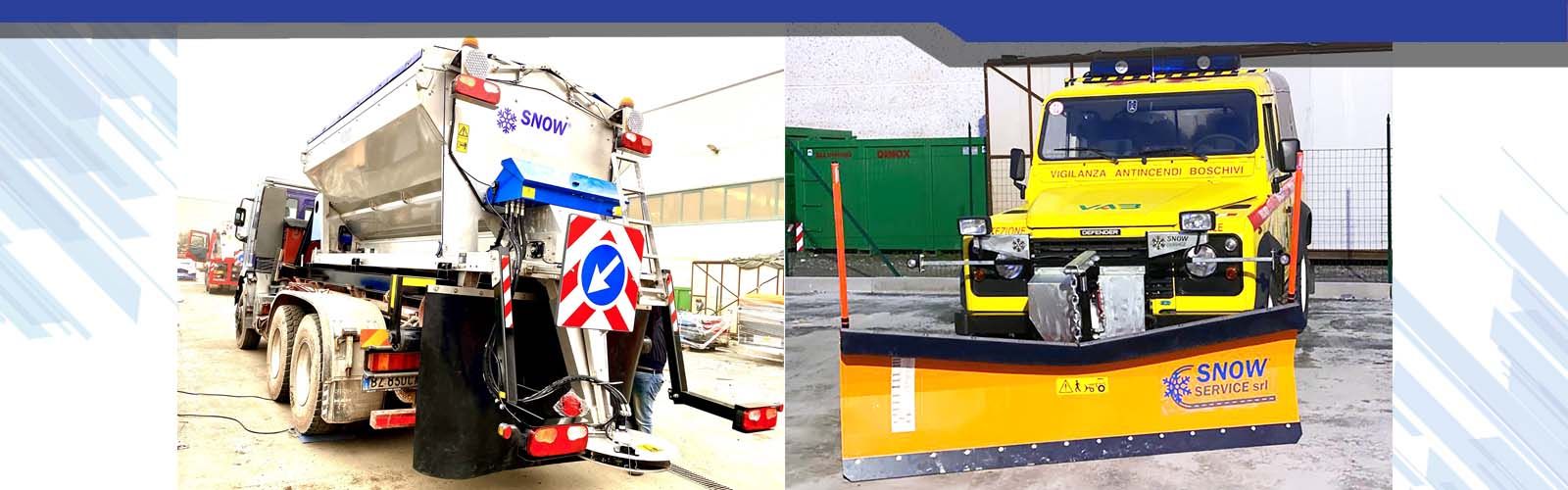 Snow service macchine per la viabilità invernale spargisale e lame sgombraneve