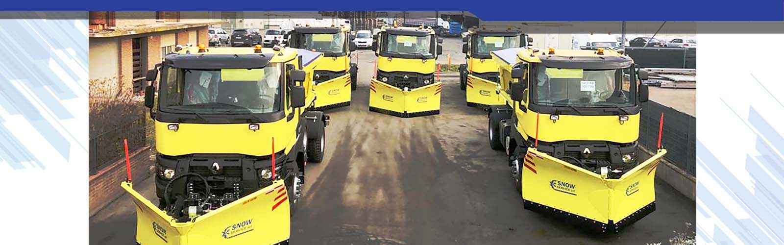 Snow service machines for ploughshare winter roads 04